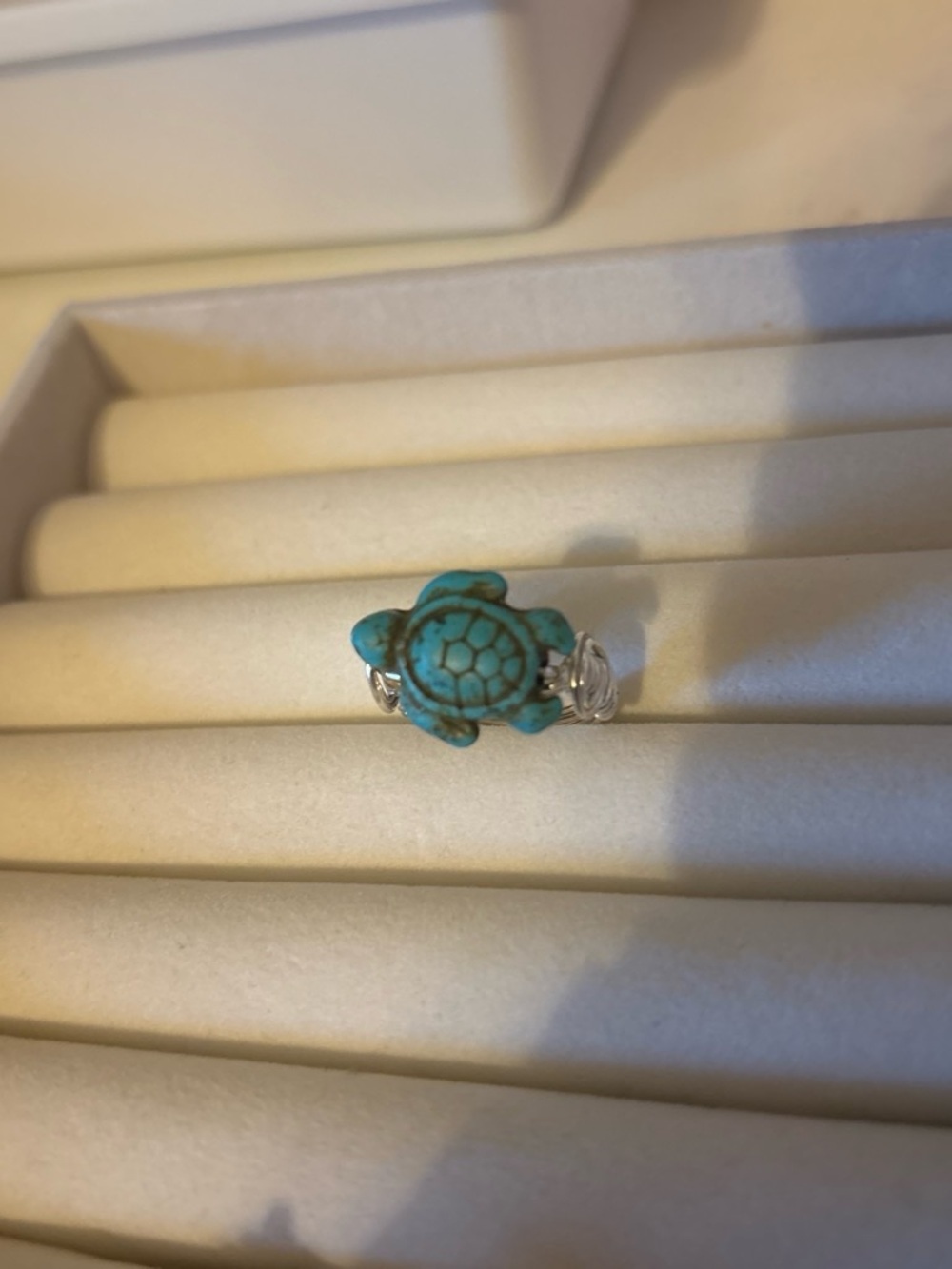 Turquoise Turtle Ring - Women Jewelry